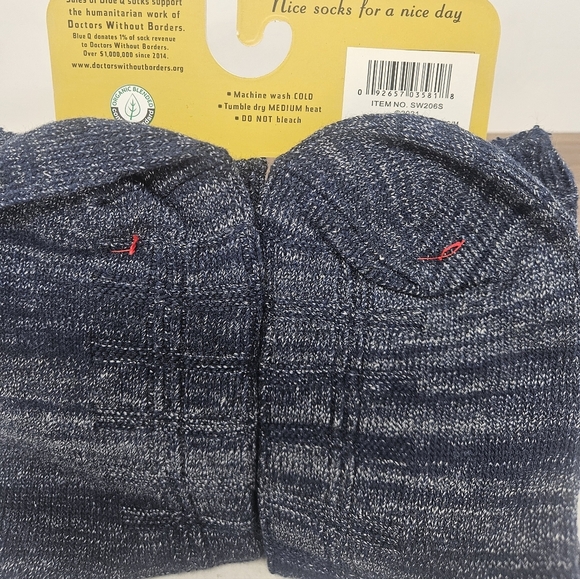 Blue Q Tag Socks NWT "Technically A Genius" - Picture 3 of 3